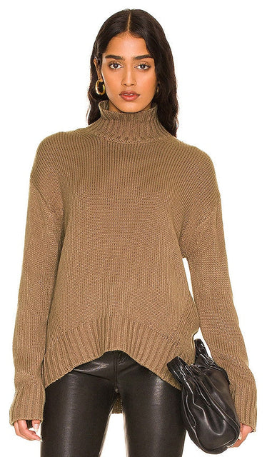 Stitches & Stripes Sola Faux Cashmere Turtleneck in Brown - Stitches & Stripes - Sola - Col roulé en imitation cachemire - Marron - Stitches & Stripes Sola 人造羊绒高领毛衣（棕色） - Stitches & Stripes Sola Rollkragenpullover aus Kunstkaschmir in Braun - Stitches & Stripes Sola Faux 캐시미어 터틀넥 브라운 색상 - Dolcevita in finto cashmere Stitches & Stripes Sola in marrone