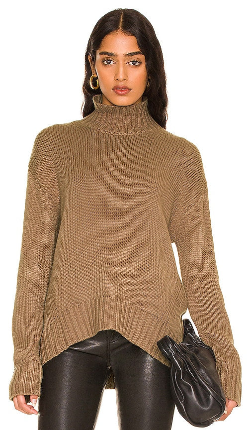 Stitches & Stripes Sola Faux Cashmere Turtleneck in Brown - Stitches & Stripes - Sola - Col roulé en imitation cachemire - Marron - Stitches & Stripes Sola 人造羊绒高领毛衣（棕色） - Stitches & Stripes Sola Rollkragenpullover aus Kunstkaschmir in Braun - Stitches & Stripes Sola Faux 캐시미어 터틀넥 브라운 색상 - Dolcevita in finto cashmere Stitches & Stripes Sola in marrone