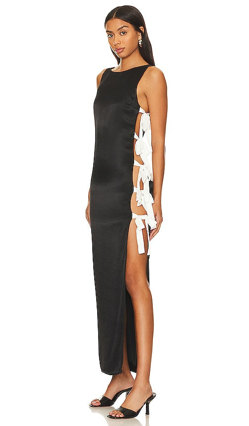 Stone Cold Fox x REVOLVE Morgan Gown in Black - Stone Cold Fox x REVOLVE Robe Morgan en Noir - Stone Cold Fox x REVOLVE Morgan 黑色礼服 - Stone Cold Fox x REVOLVE Morgan Kleid in Schwarz - Stone Cold Fox x REVOLVE Morgan 가운 블랙 색상 - Abito Stone Cold Fox x REVOLVE Morgan in nero
