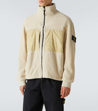 Stone Island Compass cotton-blend fleece jacket