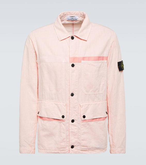 Stone Island Compass linen-blend jacket