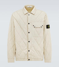 Stone Island Compass quilted cotton-blend overshirt