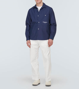 Stone Island Marina striped cotton overshirt