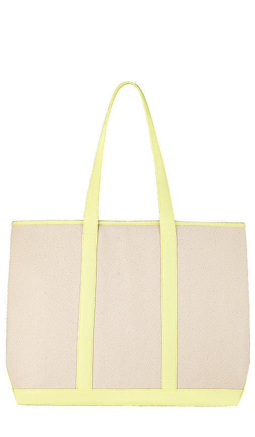 Stoney Clover Lane Canvas Large Shopper Tote in Neutral