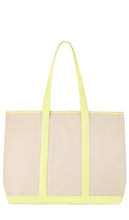 Stoney Clover Lane Canvas Large Shopper Tote in Neutral