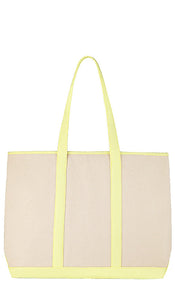 Stoney Clover Lane Canvas Large Shopper Tote in Neutral