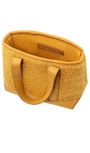 Stoney Clover Lane Sherpa Mini Shopper Tote in Mustard