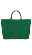 Stoney Clover Lane Sherpa Tote Bag in Dark Green