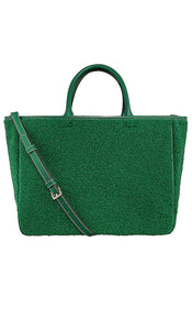 Stoney Clover Lane Sherpa Tote Bag in Dark Green - Stoney Clover Lane Sherpa Sac fourre-tout en vert foncé - Stoney Clover Lane 深绿色夏尔巴手提包 - Stoney Clover Lane Sherpa-Einkaufstasche in Dunkelgrün - Stoney Clover Lane 셰르파 토트백 다크 그린 색상 - Borsa tote Sherpa Stoney Clover Lane in verde scuro