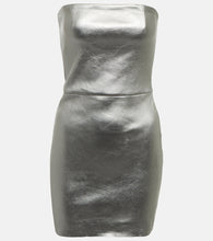 Stouls Amina strapless leather minidress. Stouls Amina 无肩带皮革迷你连衣裙