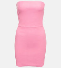 Stouls Amina strapless leather minidress. Stouls Amina 无肩带皮革迷你连衣裙