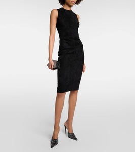 Stouls Eva leather midi dress