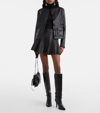 Stouls Mila leather miniskirt