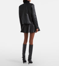 Stouls Mila leather miniskirt
