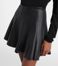 Stouls Mila leather miniskirt