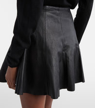 Stouls Mila leather miniskirt