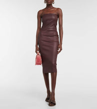 Stouls Mona 23 leather midi dress