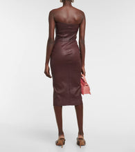 Stouls Mona 23 leather midi dress