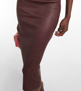 Stouls Mona 23 leather midi dress