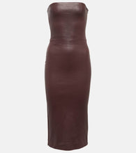 Stouls Mona 23 leather midi dress