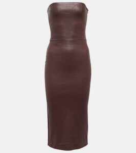 Stouls Mona 23 leather midi dress