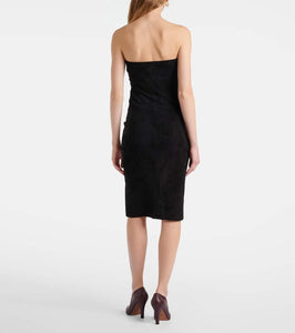 Stouls Monica suede midi dress