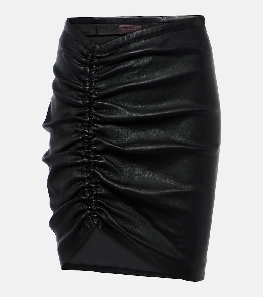 Stouls Mouna leather miniskirt - Stouls Mouna 皮革迷你裙
