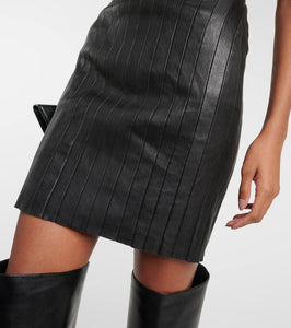 Stouls Nino leather minidress