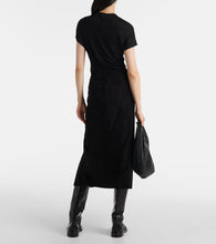 Stouls Taylor suede midi skirt