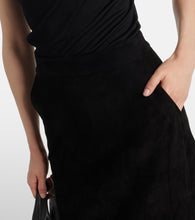 Stouls Taylor suede midi skirt