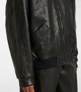 Stouls Will leather bomber jacket