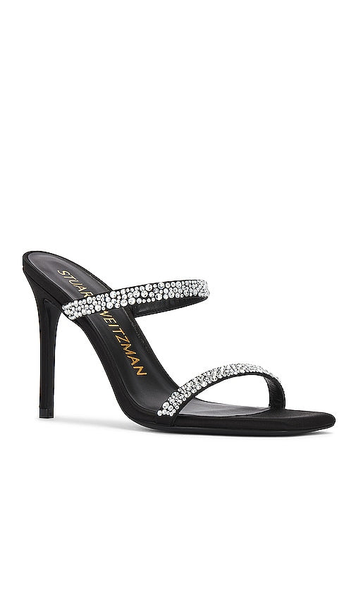 Stuart Weitzman Aleena Royale 100 Slide in Black