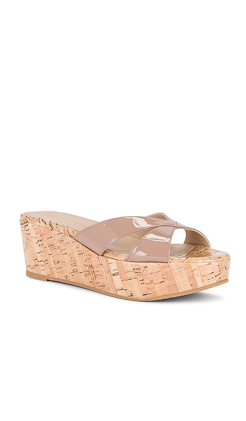 Stuart Weitzman Carmen Platform Sandal in Taupe