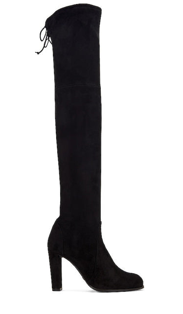 Stuart Weitzman Highland Boot in Black - Stuart Weitzman Highland Boot en noir - Stuart Weitzman 黑色高地靴 - Stuart Weitzman Highland Boot in Schwarz - Stuart Weitzman 하이랜드 부츠블랙 색상 - Stivale Highland Stuart Weitzman in nero