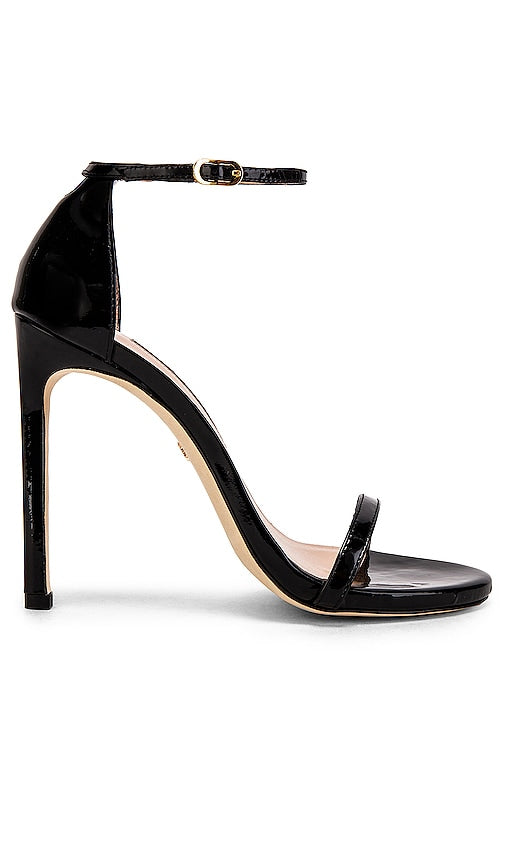 Stuart Weitzman Nudist Heel in Black - Talon nudiste Stuart Weitzman en noir - Stuart Weitzman 黑色裸体高跟鞋 - Stuart Weitzman FKK-Absatz in Schwarz - Stuart Weitzman 누디스트 힐 블랙 색상 - Tacco per nudisti Stuart Weitzman in nero