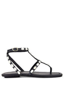 Stuart Weitzman Pearlita Flat Sandal in Black - Stuart Weitzman Sandale plate Pearlita en noir - Stuart Weitzman Pearlita 黑色平底凉鞋 - Flache Sandale „Pearlita“ von Stuart Weitzman in Schwarz - Stuart Weitzman Pearlita 플랫 샌들블랙 컬러 - Sandalo piatto Stuart Weitzman Pearlita in nero