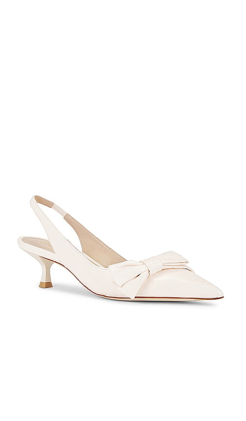 Stuart Weitzman Sofia Slingback Pump in Ivory