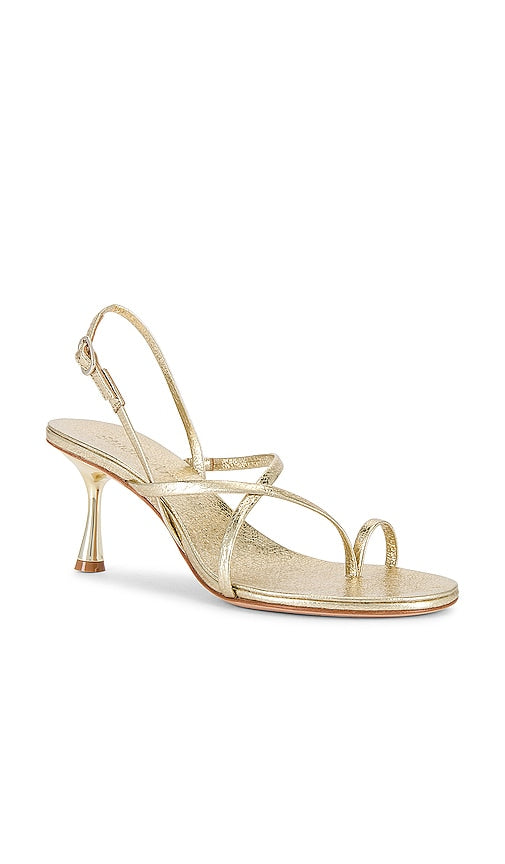 Studio Amelia Agatha 70 Heel in Metallic Gold