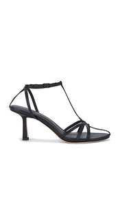Studio Amelia Aviary 70 Heel in Black | Black Open Toe Heels for Women