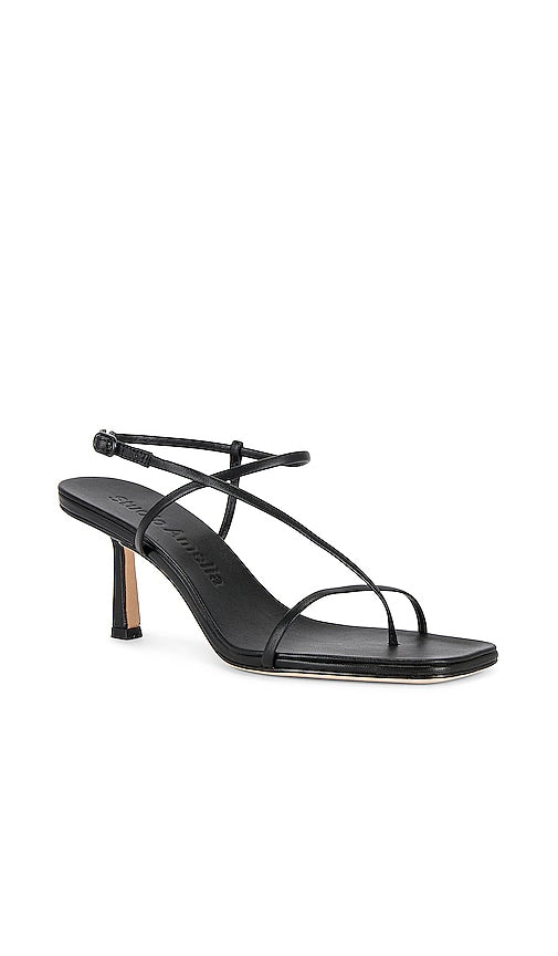 Studio Amelia Cross Front 70 Heel in Black