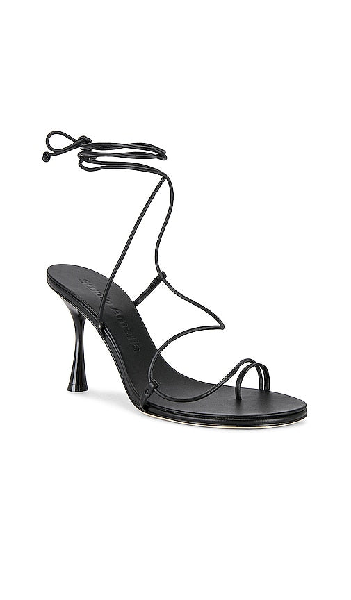 Studio Amelia Emily Wrap 90 Heel in Black