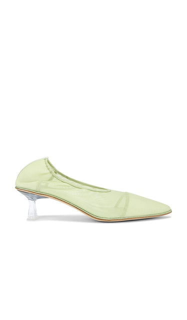 Studio Amelia Iris 50 Heel in Green | Green Pump Heels for Women