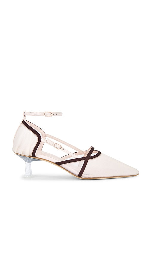 Studio Amelia Ophelia 50 Heel in Blush | Burgundy & Light Sand Pump Heels for Women