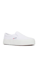 Superga 2740 Mid Platform Slip On Sneaker in White