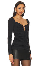 Susana Monaco V Cut Out Top in Black