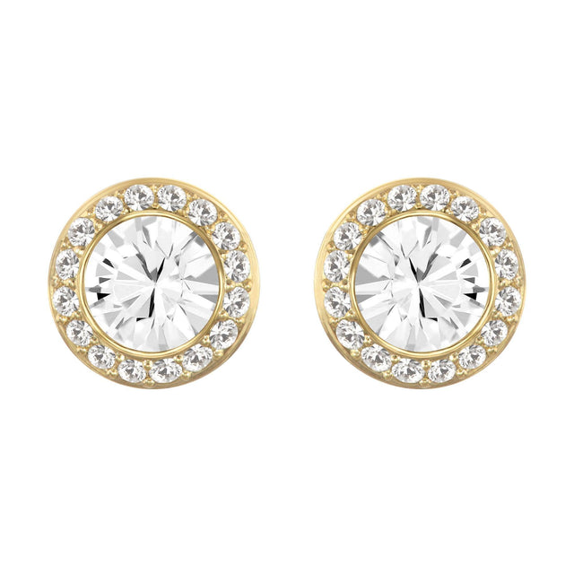 Swarovski Crystal Angelic Stud Earrings, Gold-Tone