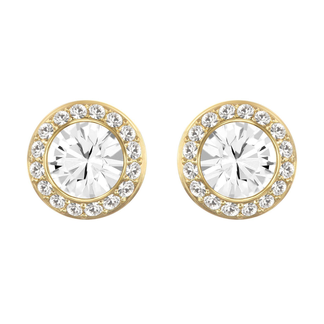 Swarovski Crystal Angelic Stud Earrings, Gold-Tone