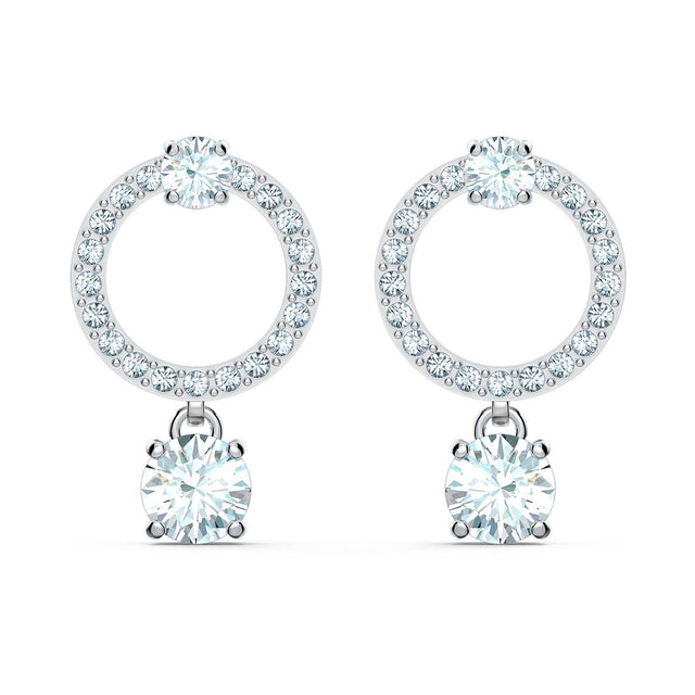 Swarovski Crystal Attract Circle Earrings