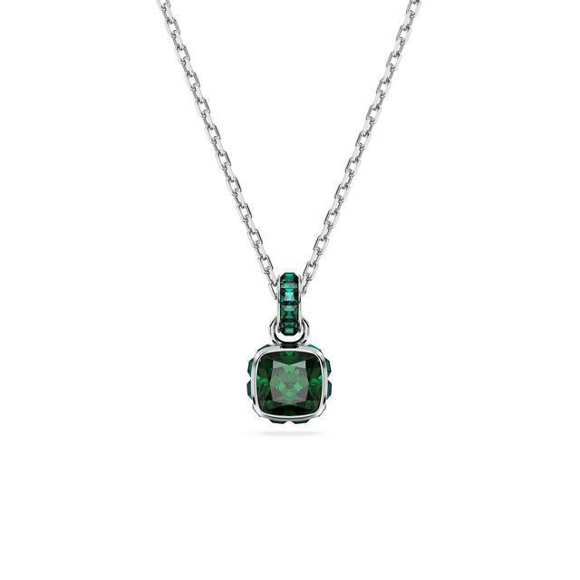 Swarovski Crystal Birthstone Rhodium Plated Pendant Necklace