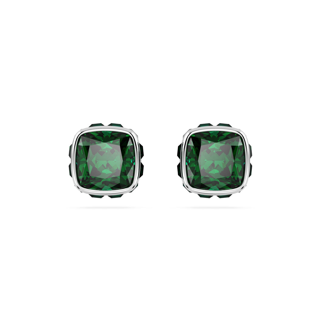 Swarovski Crystal Birthstone Rhodium Plated Stud Earrings